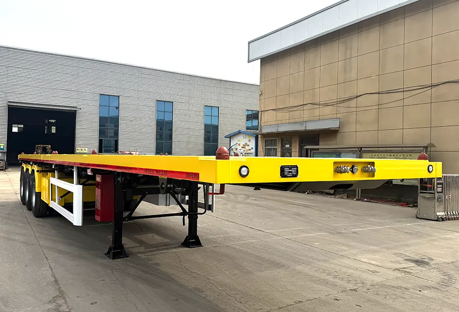 Sinotruk 3 Axles Flatbed Semi Trailer
