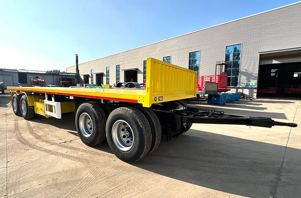 Sinotruk HOWO 4 Axles Flatbed Drawbar Trailer