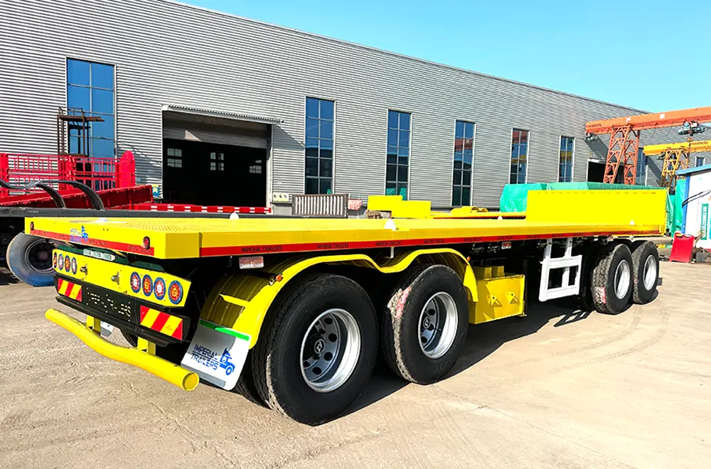 Sinotruk 4 Axles Flatbed Drawbar Trailer