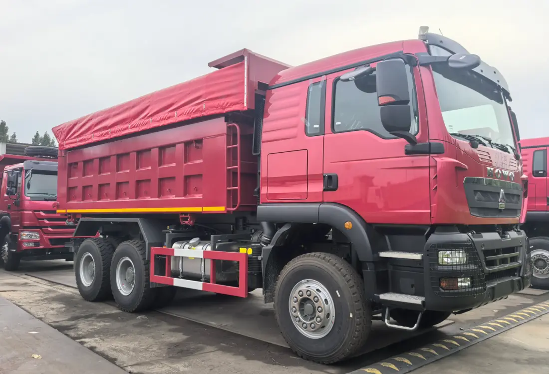 Sinotruk Howo TX 6X4 Dump Truck With Tarp